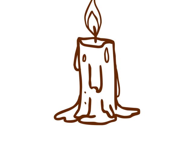 640x480 Drawn Candle Candlestick