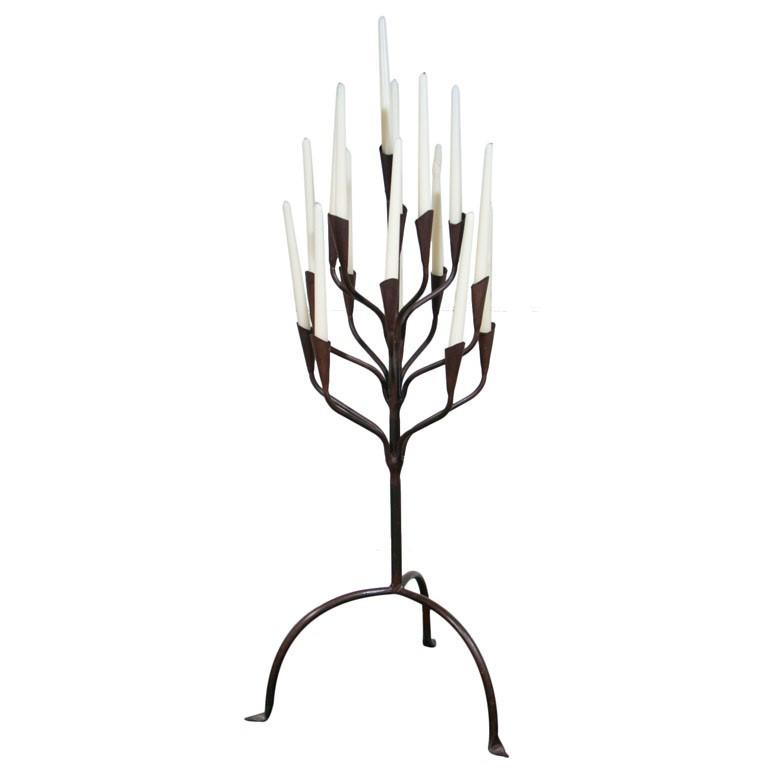 768x768 Hand Made Iron Candlestick