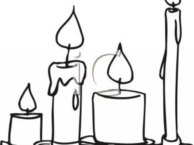 640x480 Melting Candle Clipart
