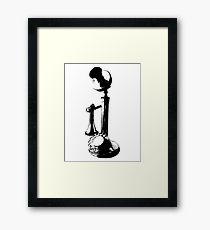 210x230 Vintage Candlestick Telephone Drawing Framed Prints Redbubble