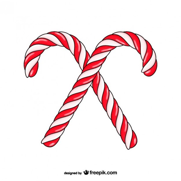 600x600 Christmas Candy Canes Drawing Free Vectors Free Vectors Ui