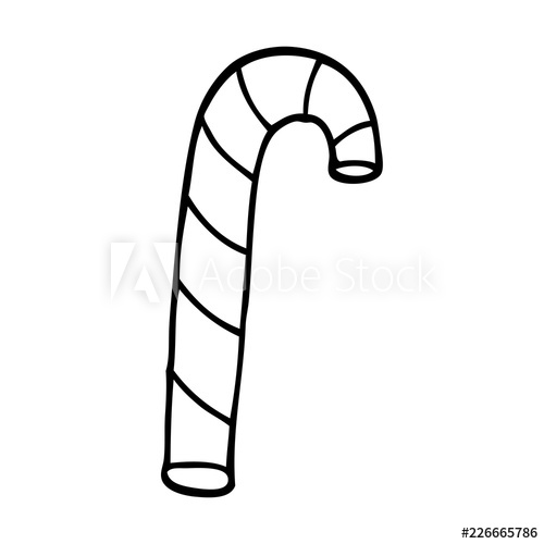 Candy Cane Drawing | Free download on ClipArtMag