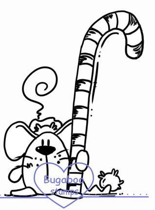 318x432 Candy Cane Mouse