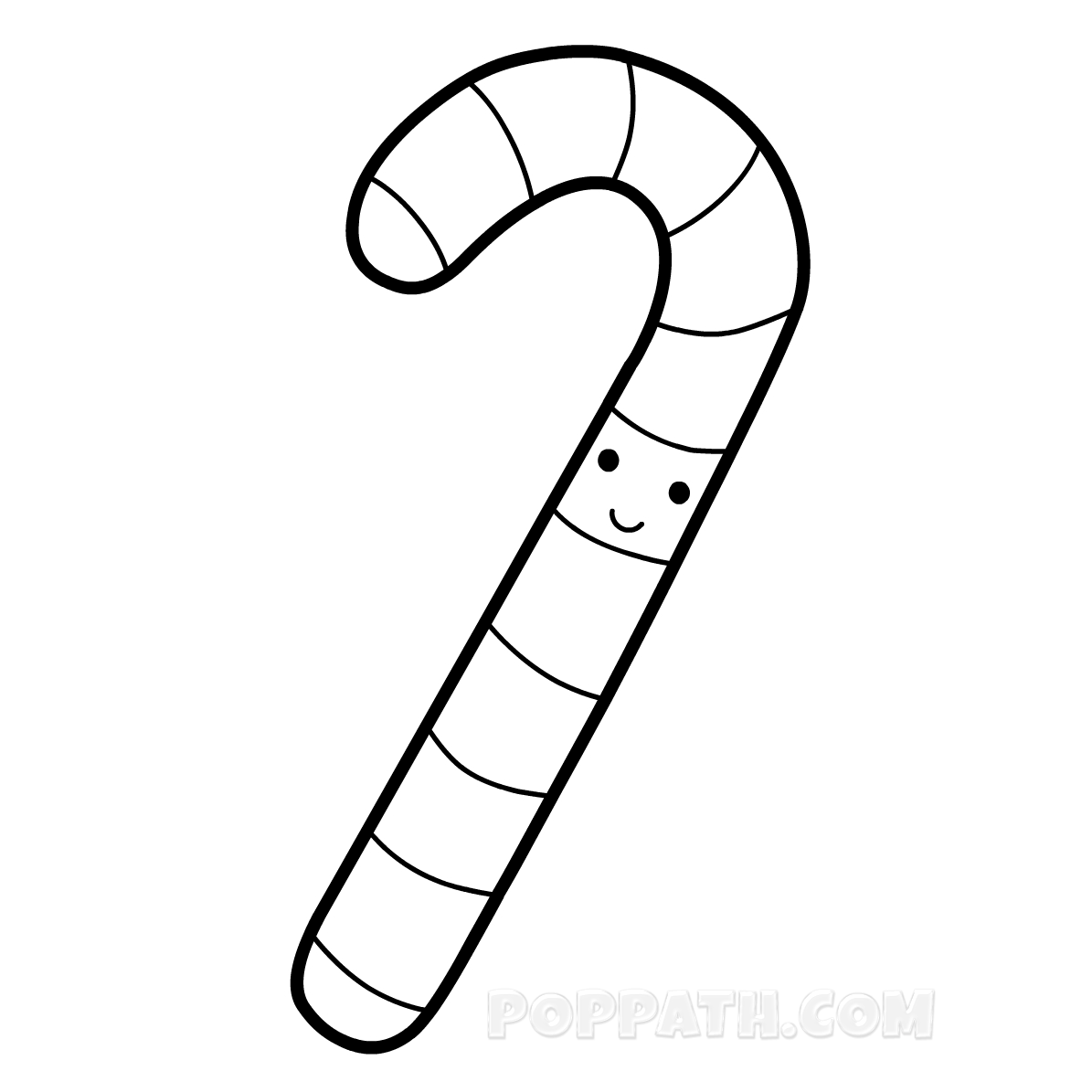 1195x1195 How To Draw A Candy Cane Pop Path