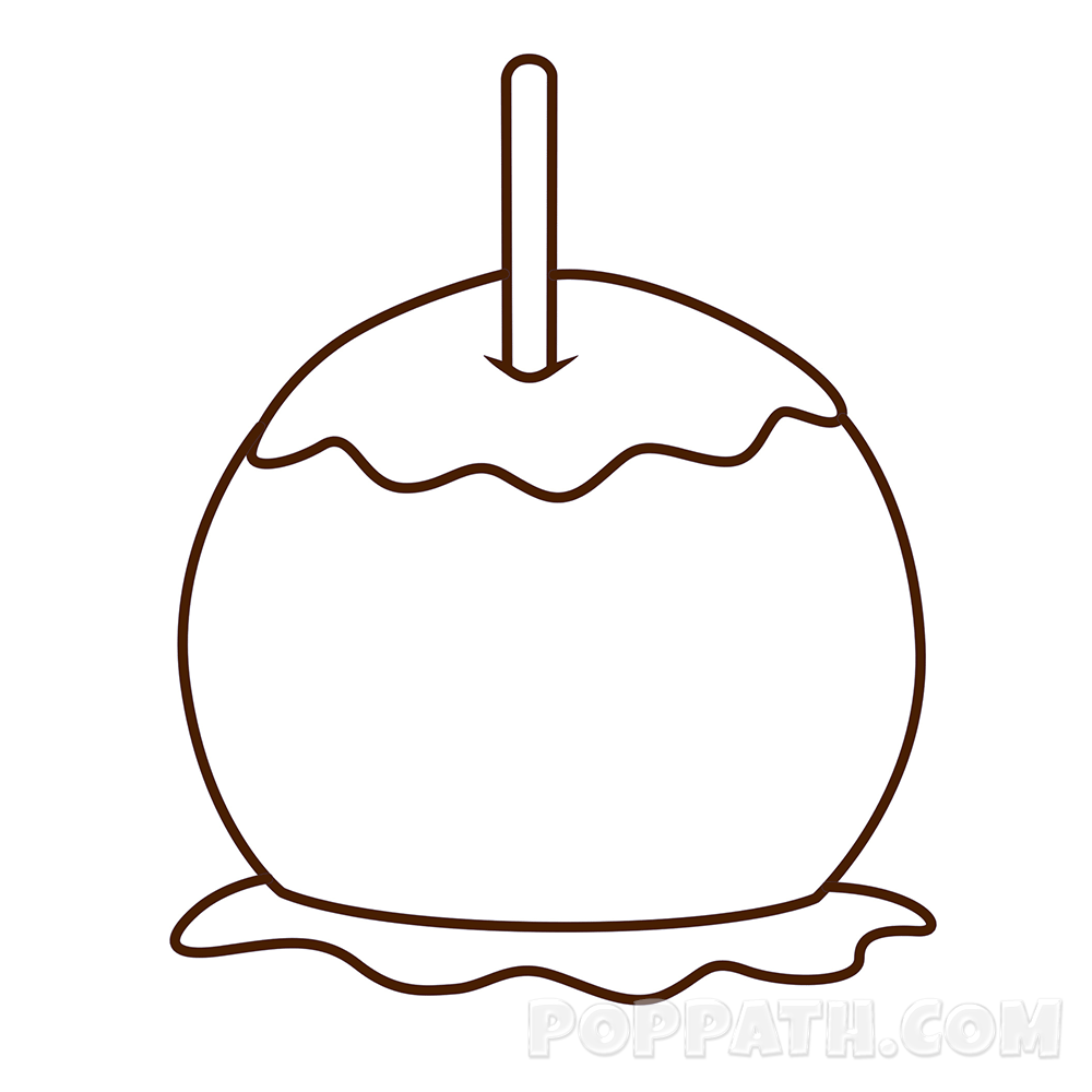 1000x1000 How To Draw A Candy Apple Pop Path