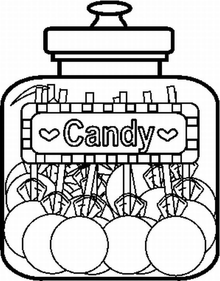 741x945 Candy Jar Coloring
