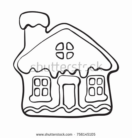 450x470 Hansel And Gretel Candy House Coloring