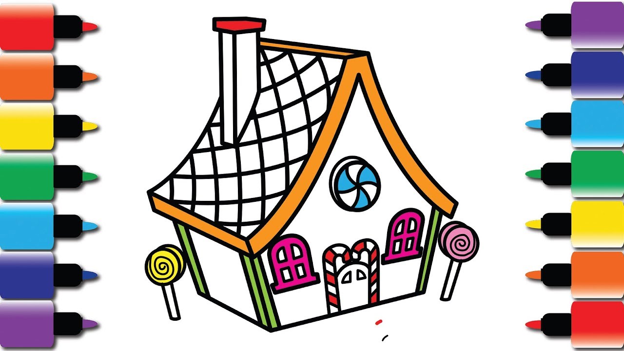 1280x720 How To Draw Candy House