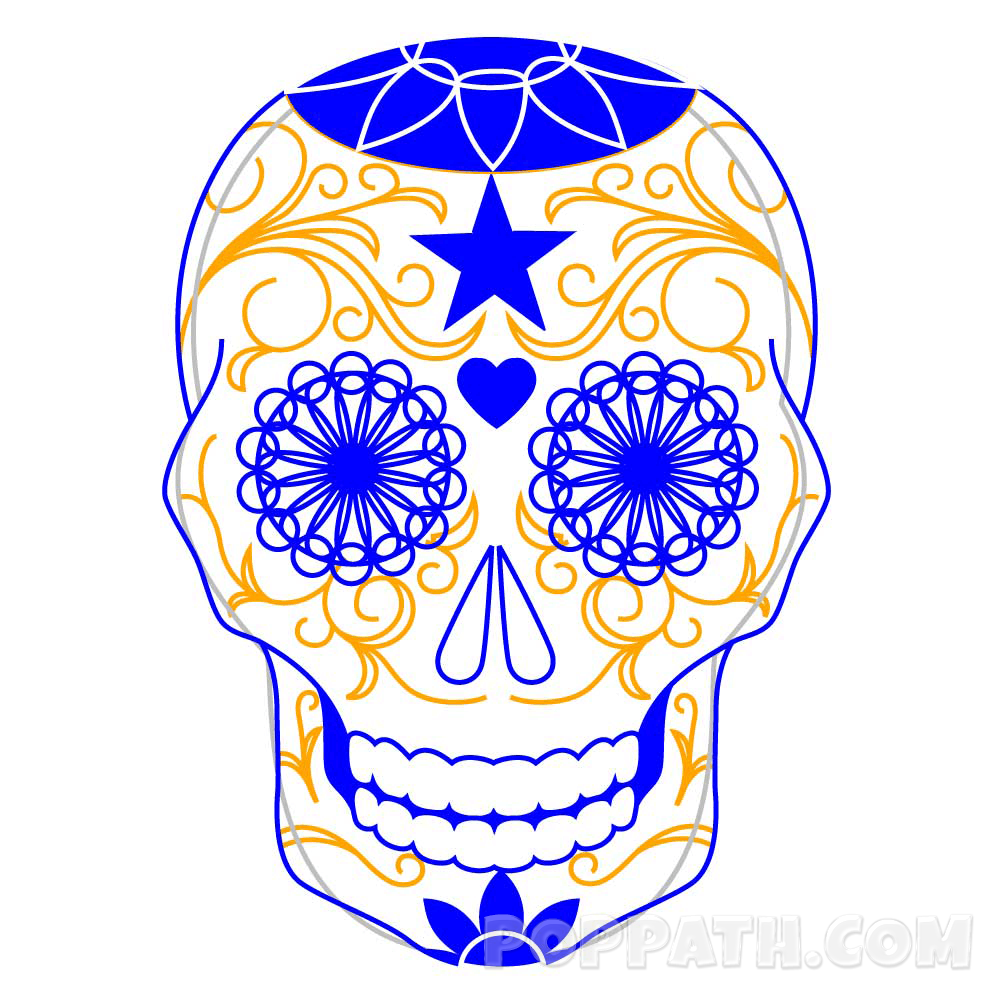 1000x1000 How To Draw A Sugar Skull Pop Path