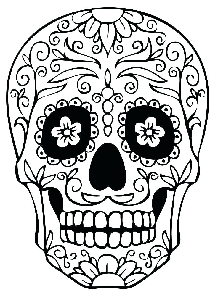 736x1041 Skull Coloring Pictures Evil Skull Coloring Pages Free Skull