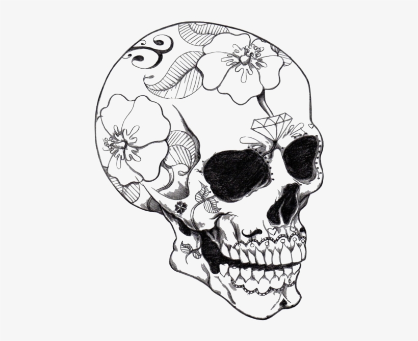 Candy Skull Drawing | Free download on ClipArtMag