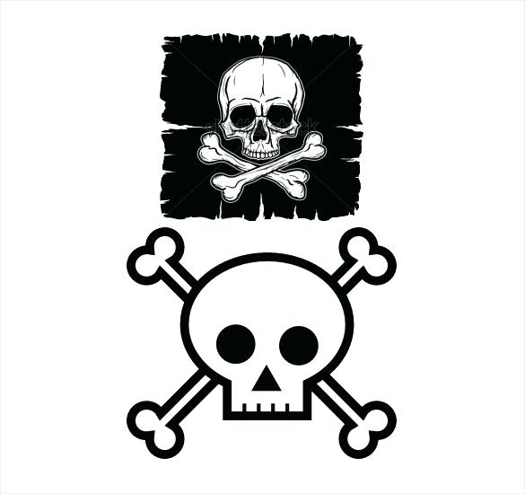 585x550 Skull Drawing In Danger Symbol Sugar Template C Typename