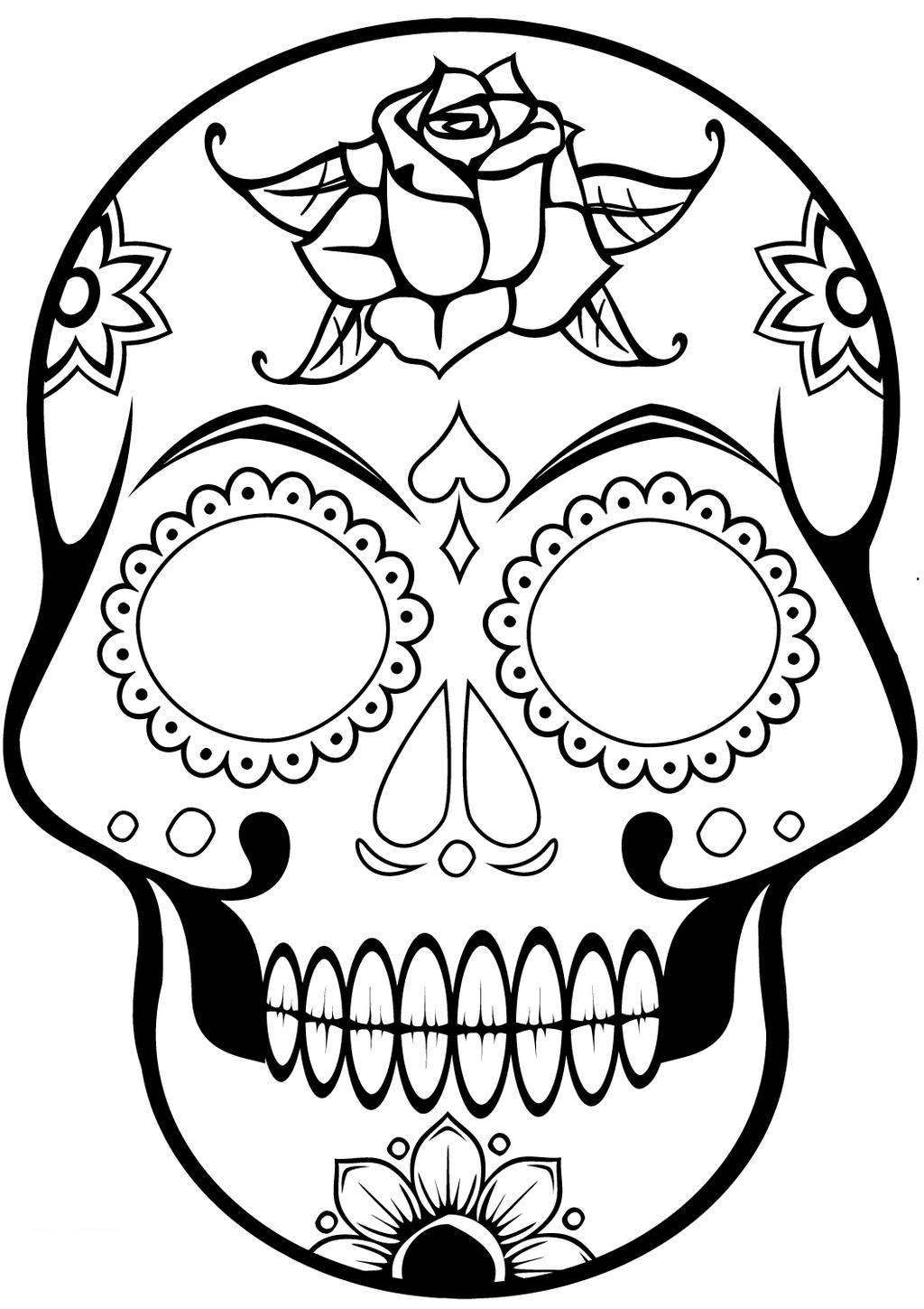 Candy Skull Drawing 