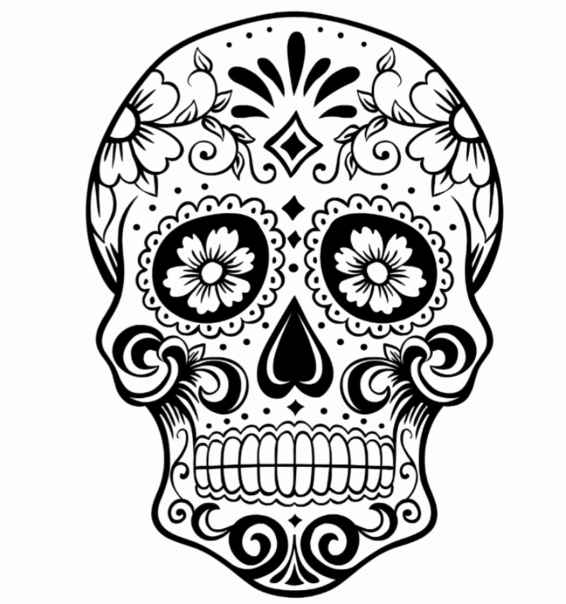 816x872 Sugar Skull Coloring Unique Stock Candy Skulls Coloring Pages