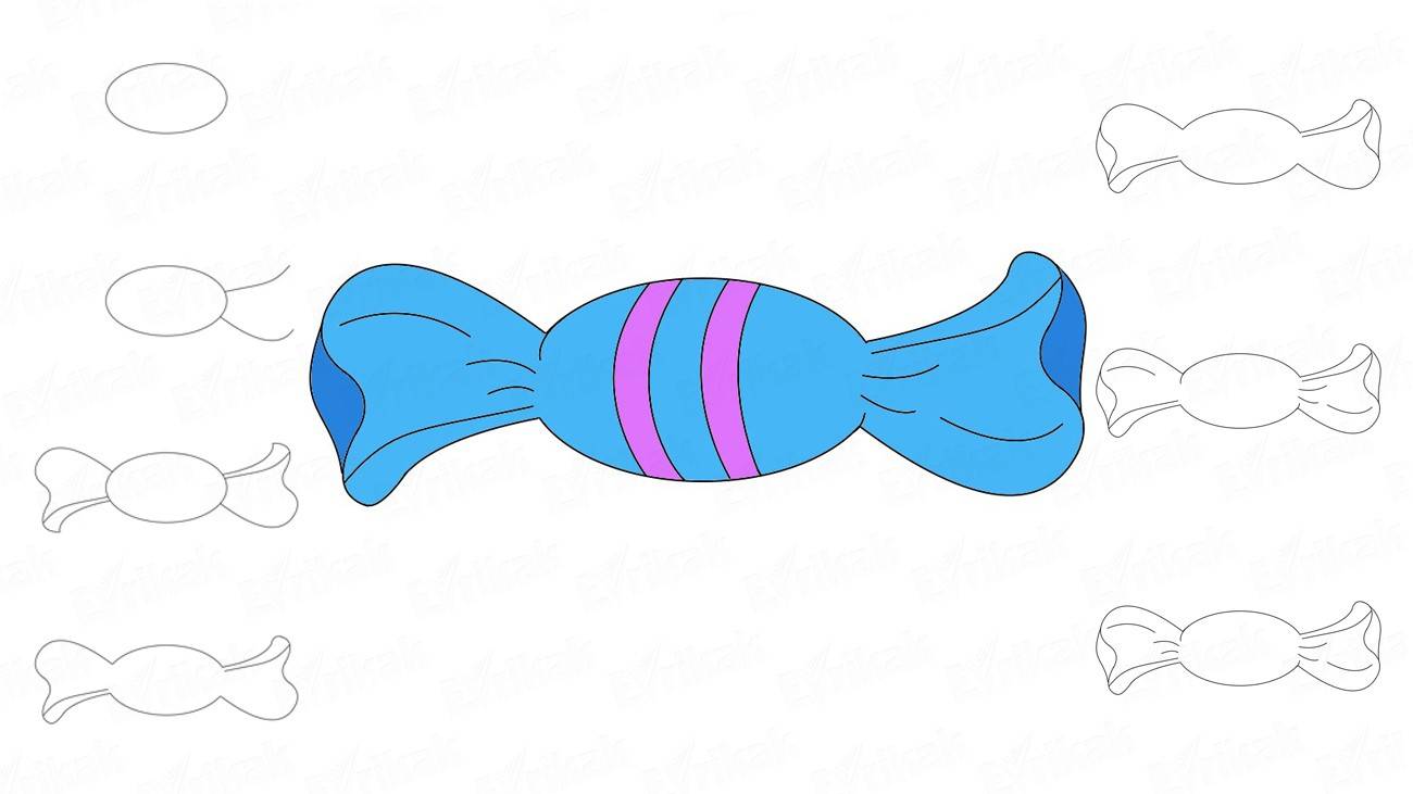 1300x731 How To Draw A Candy Step