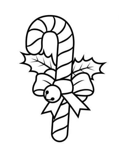 386x500 Coloring Pages Christmas Candy Cane Coloring Pages Drawing