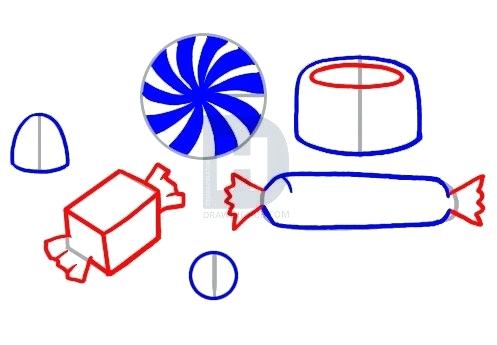 497x345 Drawing Of Candy Description Finish Drawing Out The Wrapped