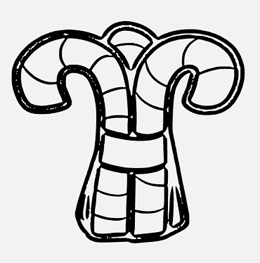 370x374 How To Draw Candy Cane Drawing Step