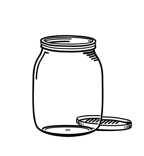 Canning Jar Drawing Free download on ClipArtMag