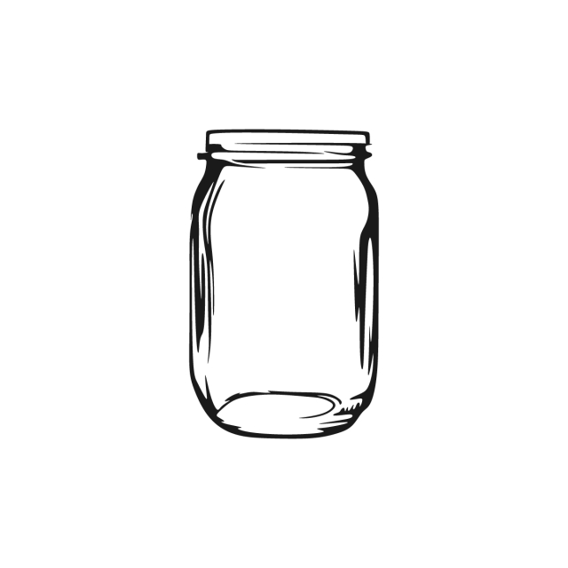 Canning Jar Drawing | Free download on ClipArtMag