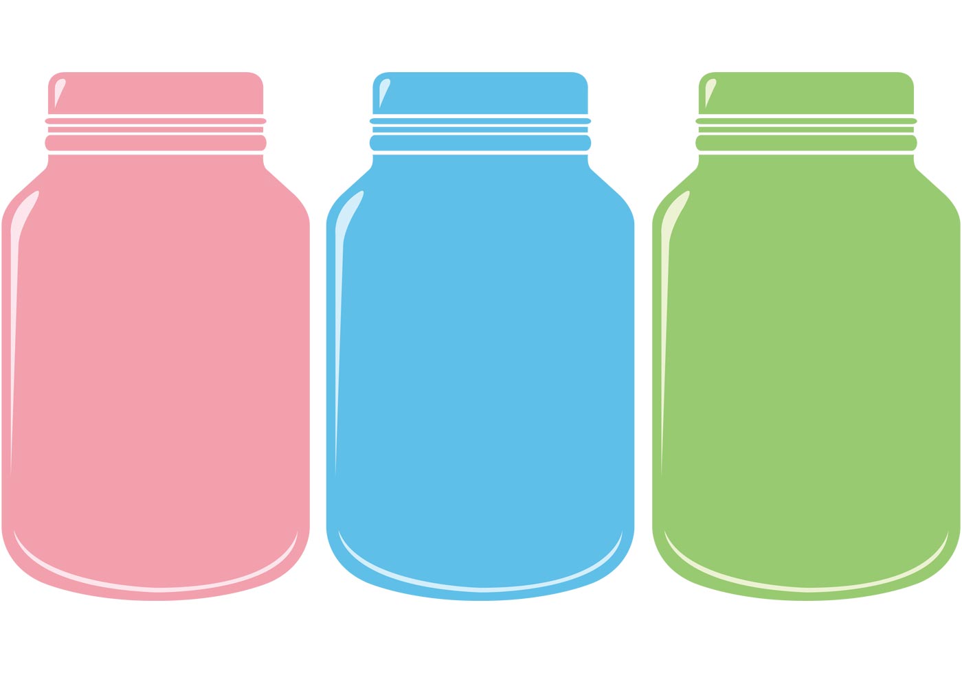 1400x980 Mason Jar Vectors