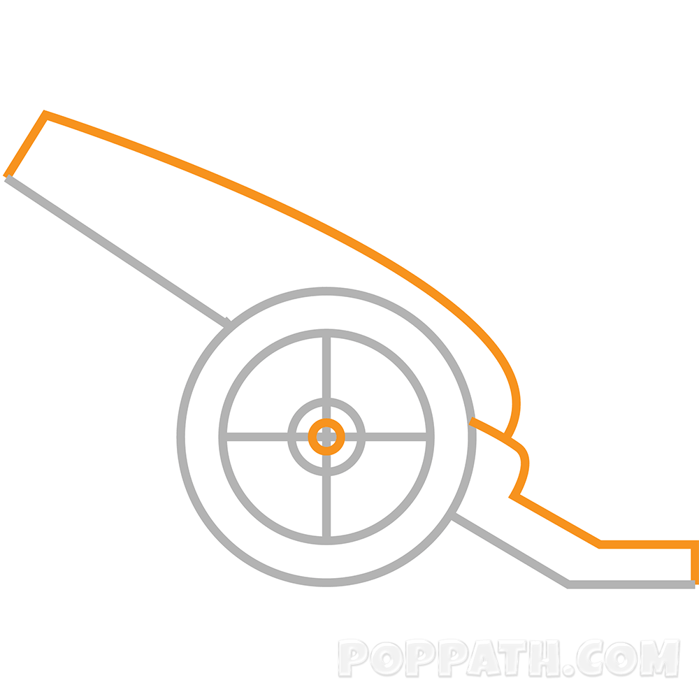 1000x1000 How To Draw A Cannon Pop Path