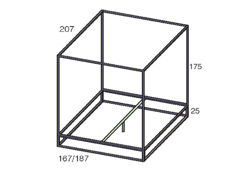 850x601 ashabrass baldaquin canopy bed available in different sizes