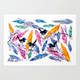 264x264 Feather Drawing Canvas Prints