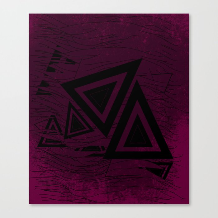 700x700 Line Drawing Canvas Print