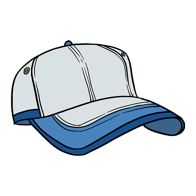680x678 How To Draw A Baseball Cap