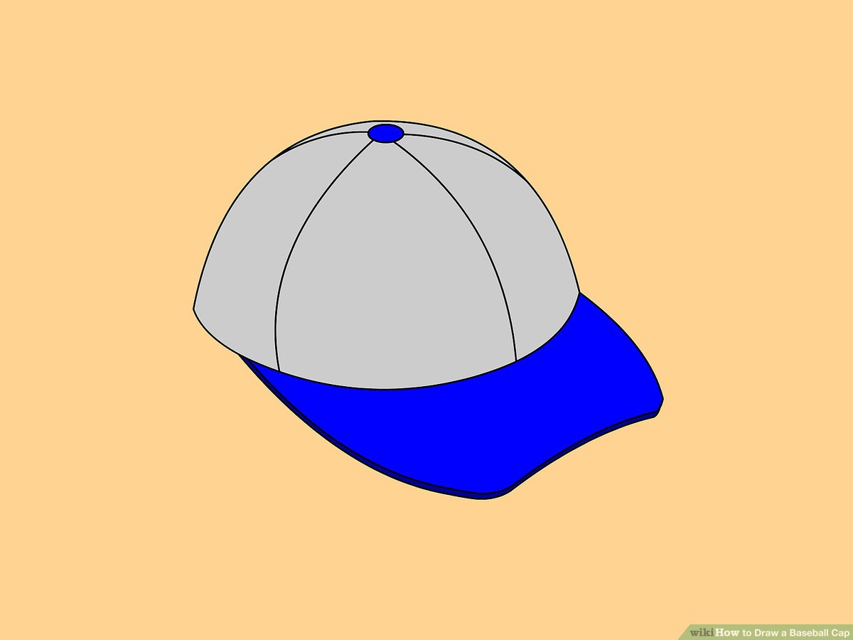 1200x900 How To Draw A Baseball Cap Steps