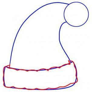 314x305 How To Draw A Santa Claus Hat To Colour