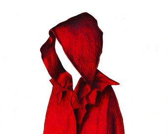 340x270 Red Cape Drawing Etsy