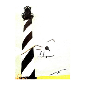 300x300 Cape Hatteras Lighthouse Painting