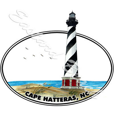 400x400 Obx Cape Hatteras Lighthouse Nc Matted Pen Ink Art Drawing North