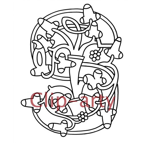 500x500 Celtic Tree Of Life Capital S