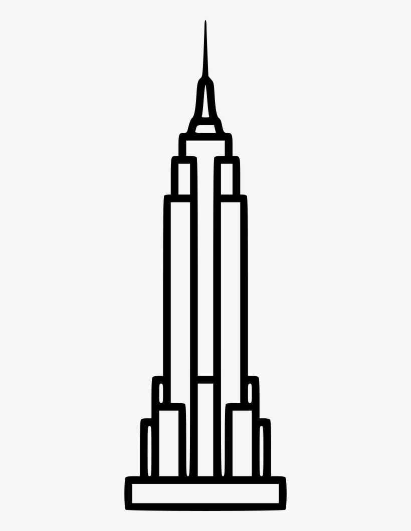 820x1060 empire state building silhouette png download