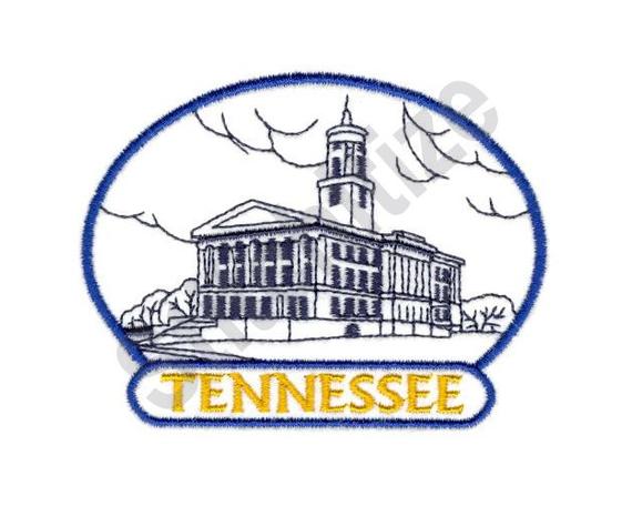 570x456 tennessee state capitol machine embroidery design etsy