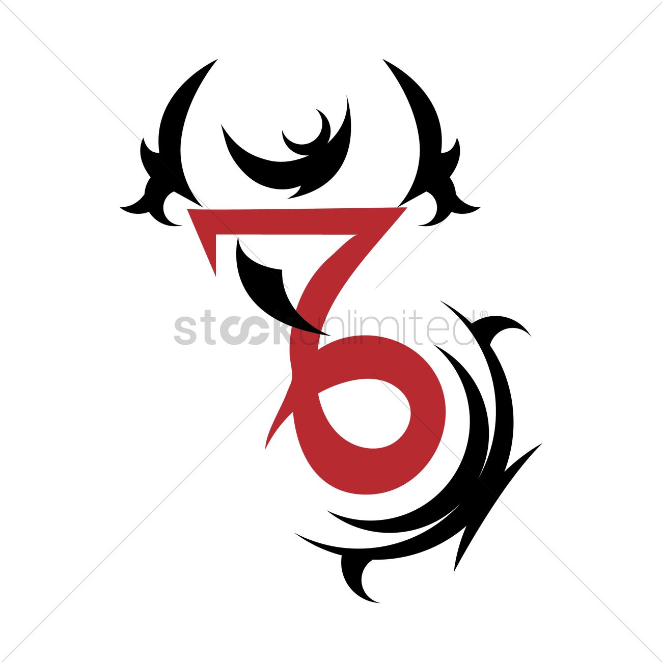 1300x1300 capricorn tattoo vector image