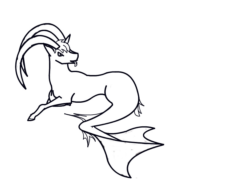 800x600 capricorn an animals speedpaint drawing