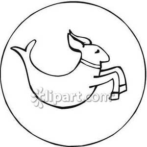300x300 simple capricorn sea goat