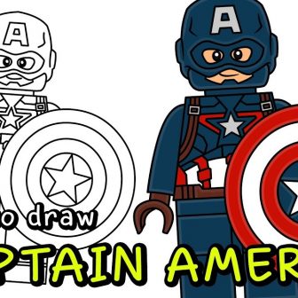 336x336 Captain America Drawing Cartoon Tags Barn Coloring Pages Art