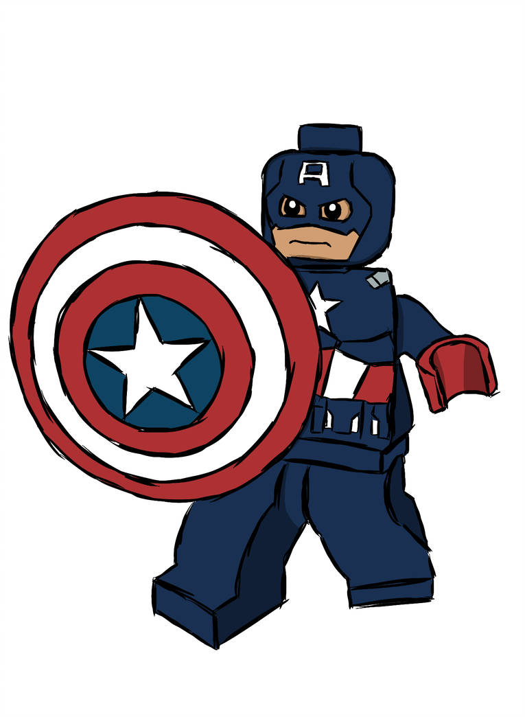765x1044 Captain America Digital Drawing