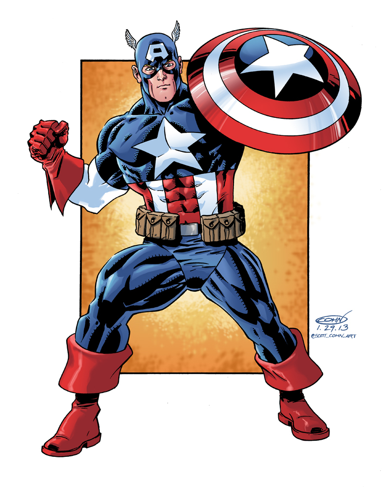 Captain America Cartoon Drawing | Free download on ClipArtMag