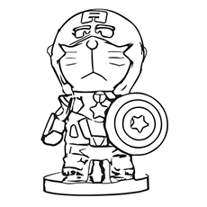 Captain America Face Drawing