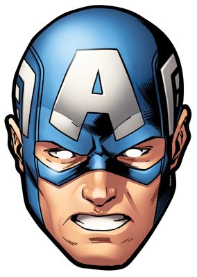 284x400 Captain America From Marvel's The Avengers Single Card Party Face