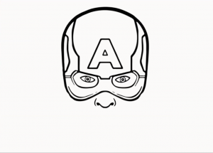 300x215 How To Draw Captain America