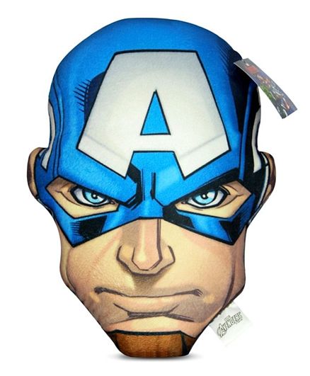 438x531 marvel captain america face cushion blue online in india, buy
