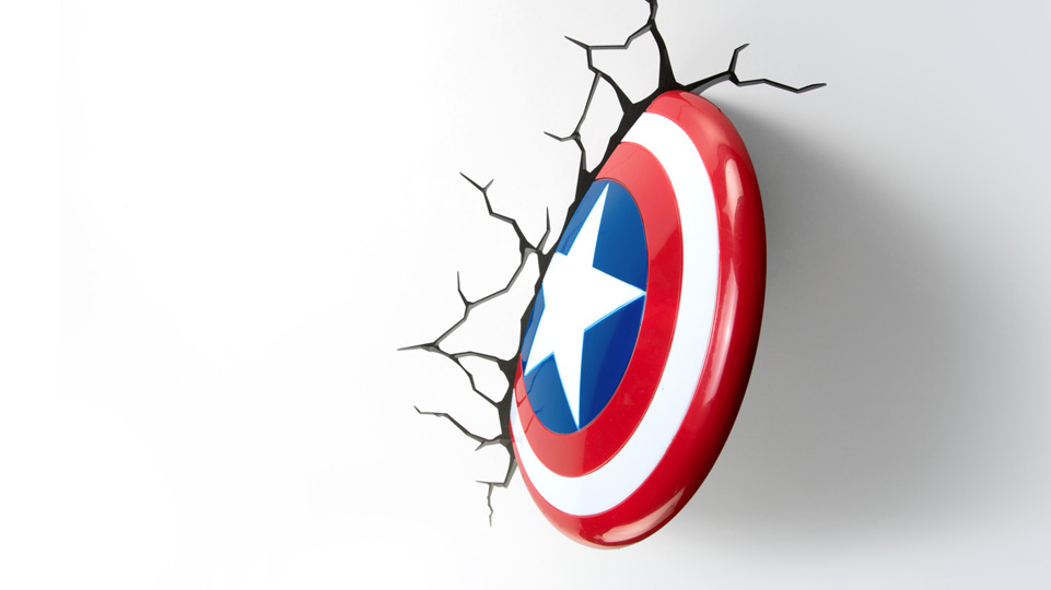 961x540 Captain America Shield Light