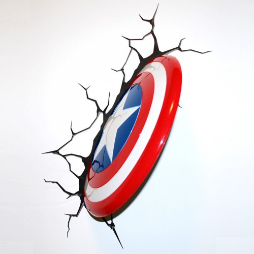 500x500 Captain America Shield Wall Light